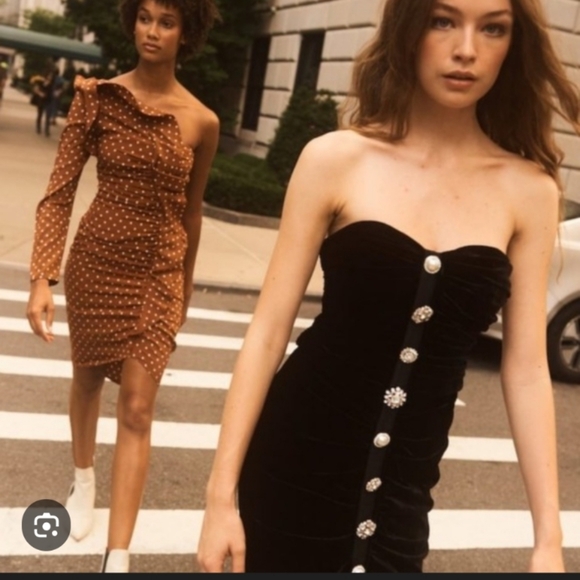 Veronica Beard Palo Velvet Jewel Strapless Mini Dress * Altered Length* - Picture 2 of 12